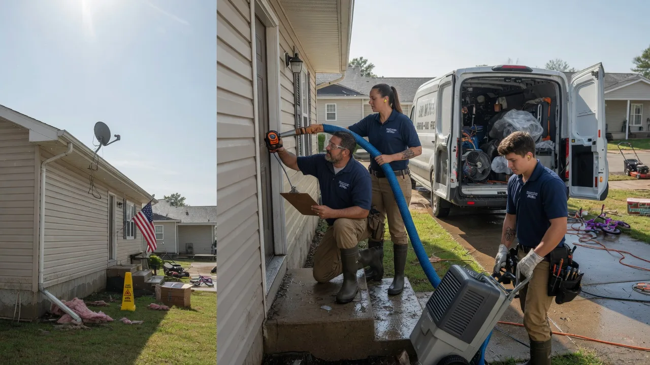 Ceiling Water Damage Restoration in Schriever, LA near me
